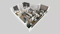 4 pokoje, mieszkanie 78,61 m², piętro 1, oferta nr A/146, Apartamenty Metro Wilanowska, Warszawa, Mokotów, Ksawerów, ul. Pejzażowa 26