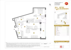 4 pokoje, mieszkanie 78,74 m², piętro 4, oferta nr A/164, Apartamenty Metro Wilanowska, Warszawa, Mokotów, Ksawerów, ul. Pejzażowa 26