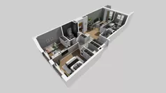 4 pokoje, mieszkanie 75,91 m², piętro 1, oferta nr A/192, Apartamenty Metro Wilanowska, Warszawa, Mokotów, Ksawerów, ul. Pejzażowa 26