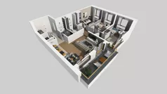 4 pokoje, mieszkanie 77,53 m², piętro 1, oferta nr A/198, Apartamenty Metro Wilanowska, Warszawa, Mokotów, Ksawerów, ul. Pejzażowa 26