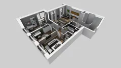 4 pokoje, mieszkanie 77,61 m², piętro 2, oferta nr A/214, Apartamenty Metro Wilanowska, Warszawa, Mokotów, Ksawerów, ul. Pejzażowa 26
