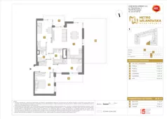 4 pokoje, mieszkanie 86,28 m², piętro 3, oferta nr A/234, Apartamenty Metro Wilanowska, Warszawa, Mokotów, Ksawerów, ul. Pejzażowa 26