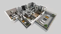 4 pokoje, mieszkanie 86,28 m², piętro 3, oferta nr A/234, Apartamenty Metro Wilanowska, Warszawa, Mokotów, Ksawerów, ul. Pejzażowa 26