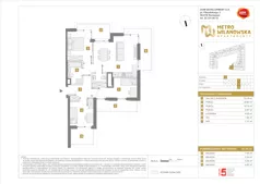 4 pokoje, mieszkanie 67,10 m², piętro 4, oferta nr A/250, Apartamenty Metro Wilanowska, Warszawa, Mokotów, Ksawerów, ul. Pejzażowa 26