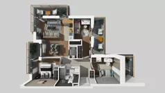 4 pokoje, mieszkanie 67,10 m², piętro 4, oferta nr A/250, Apartamenty Metro Wilanowska, Warszawa, Mokotów, Ksawerów, ul. Pejzażowa 26