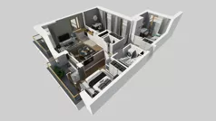 4 pokoje, mieszkanie 67,10 m², piętro 4, oferta nr A/250, Apartamenty Metro Wilanowska, Warszawa, Mokotów, Ksawerów, ul. Pejzażowa 26