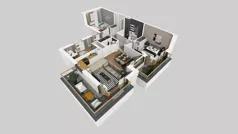 4 pokoje, mieszkanie 67,10 m², piętro 5, oferta nr A/266, Apartamenty Metro Wilanowska, Warszawa, Mokotów, Ksawerów, ul. Pejzażowa 26