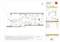 4 pokoje, mieszkanie 69,66 m², piętro 7, oferta nr A/286, Apartamenty Metro Wilanowska, Warszawa, Mokotów, Ksawerów, ul. Pejzażowa 26
