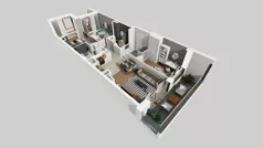 4 pokoje, mieszkanie 69,66 m², piętro 7, oferta nr A/286, Apartamenty Metro Wilanowska, Warszawa, Mokotów, Ksawerów, ul. Pejzażowa 26