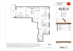 4 pokoje, mieszkanie 77,09 m², piętro 2, oferta nr A/30, Osiedle Wilno 9.2, Warszawa, Targówek, Elsnerów, ul. Rudnicka