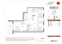 4 pokoje, mieszkanie 71,72 m², piętro 1, oferta nr B/34, Osiedle Wilno 9.2, Warszawa, Targówek, Elsnerów, ul. Rudnicka