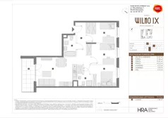 4 pokoje, mieszkanie 71,72 m², piętro 2, oferta nr B/42, Osiedle Wilno 9.2, Warszawa, Targówek, Elsnerów, ul. Rudnicka