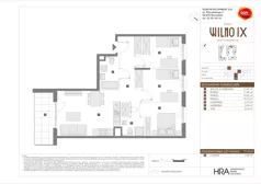 4 pokoje, mieszkanie 71,72 m², piętro 3, oferta nr B/50, Osiedle Wilno 9.2, Warszawa, Targówek, Elsnerów, ul. Rudnicka
