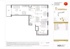 4 pokoje, mieszkanie 75,63 m², piętro 3, oferta nr C/22, Apartamenty Rudnickiego, Warszawa, Bielany, Piaski, ul. Rudnickiego 7