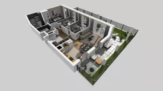 4 pokoje, mieszkanie 78,28 m², parter, oferta nr C/5, Osiedle Urbino 4.2, Warszawa, Włochy, Raków, ul. Szybka