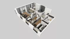 4 pokoje, mieszkanie 72,85 m², piętro 1, oferta nr C/9, Osiedle Urbino 4.2, Warszawa, Włochy, Raków, ul. Szybka