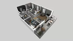 4 pokoje, mieszkanie 72,85 m², piętro 1, oferta nr C/9, Osiedle Urbino 4.2, Warszawa, Włochy, Raków, ul. Szybka