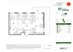 4 pokoje, mieszkanie 78,29 m², piętro 1, oferta nr C/14, Osiedle Urbino 4.2, Warszawa, Włochy, Raków, ul. Szybka