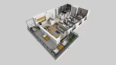 4 pokoje, mieszkanie 78,29 m², piętro 1, oferta nr C/14, Osiedle Urbino 4.2, Warszawa, Włochy, Raków, ul. Szybka