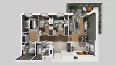 4 pokoje, mieszkanie 78,29 m², piętro 2, oferta nr C/23, Osiedle Urbino 4.2, Warszawa, Włochy, Raków, ul. Szybka