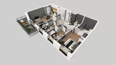 4 pokoje, mieszkanie 78,29 m², piętro 2, oferta nr C/23, Osiedle Urbino 4.2, Warszawa, Włochy, Raków, ul. Szybka
