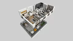 4 pokoje, mieszkanie 78,29 m², piętro 2, oferta nr C/23, Osiedle Urbino 4.2, Warszawa, Włochy, Raków, ul. Szybka