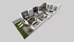 4 pokoje, mieszkanie 70,14 m², parter, oferta nr D/1, Osiedle Urbino 4.2, Warszawa, Włochy, Raków, ul. Szybka