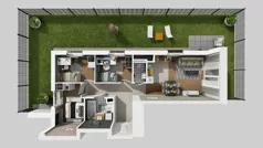 4 pokoje, mieszkanie 67,39 m², parter, oferta nr D/4, Osiedle Urbino 4.2, Warszawa, Włochy, Raków, ul. Szybka