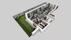 4 pokoje, mieszkanie 67,39 m², parter, oferta nr D/4, Osiedle Urbino 4.2, Warszawa, Włochy, Raków, ul. Szybka