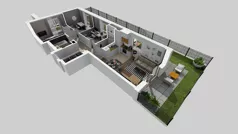 4 pokoje, mieszkanie 67,39 m², parter, oferta nr D/4, Osiedle Urbino 4.2, Warszawa, Włochy, Raków, ul. Szybka