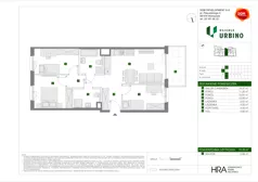 4 pokoje, mieszkanie 70,26 m², piętro 1, oferta nr D/5, Osiedle Urbino 4.2, Warszawa, Włochy, Raków, ul. Szybka
