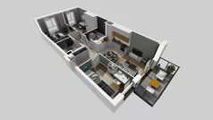 4 pokoje, mieszkanie 70,26 m², piętro 1, oferta nr D/5, Osiedle Urbino 4.2, Warszawa, Włochy, Raków, ul. Szybka