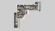4 pokoje, mieszkanie 81,37 m², piętro 1, oferta nr D/8, Osiedle Urbino 4.2, Warszawa, Włochy, Raków, ul. Szybka