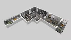 4 pokoje, mieszkanie 81,37 m², piętro 1, oferta nr D/8, Osiedle Urbino 4.2, Warszawa, Włochy, Raków, ul. Szybka