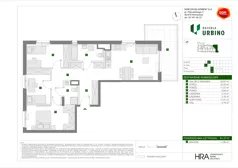 4 pokoje, mieszkanie 81,37 m², piętro 2, oferta nr D/12, Osiedle Urbino 4.2, Warszawa, Włochy, Raków, ul. Szybka