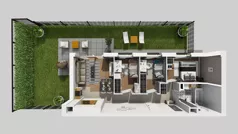 4 pokoje, mieszkanie 59,11 m², piętro 2, oferta nr D/35, Osiedle Urbino 4.2, Warszawa, Włochy, Raków, ul. Szybka