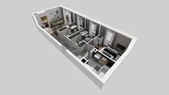 4 pokoje, mieszkanie 59,11 m², piętro 2, oferta nr D/35, Osiedle Urbino 4.2, Warszawa, Włochy, Raków, ul. Szybka