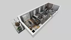 4 pokoje, mieszkanie 59,11 m², piętro 2, oferta nr D/35, Osiedle Urbino 4.2, Warszawa, Włochy, Raków, ul. Szybka