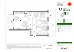 4 pokoje, mieszkanie 74,31 m², parter, oferta nr E/1, Osiedle Urbino 4, Warszawa, Włochy, Raków, ul. Szybka