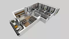 4 pokoje, mieszkanie 74,31 m², parter, oferta nr E/1, Osiedle Urbino 4.3, Warszawa, Włochy, Raków, ul. Szybka