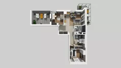 4 pokoje, mieszkanie 64,96 m², piętro 1, oferta nr E/6, Osiedle Urbino 4.3, Warszawa, Włochy, Raków, ul. Szybka