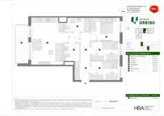 4 pokoje, mieszkanie 74,38 m², piętro 3, oferta nr E/12, Osiedle Urbino 4.3, Warszawa, Włochy, Raków, ul. Szybka
