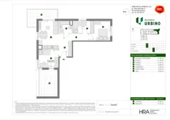 4 pokoje, mieszkanie 64,89 m², piętro 3, oferta nr E/16, Osiedle Urbino 4.3, Warszawa, Włochy, Raków, ul. Szybka
