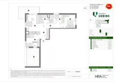 4 pokoje, mieszkanie 64,89 m², piętro 4, oferta nr E/21, Osiedle Urbino 4.3, Warszawa, Włochy, Raków, ul. Szybka