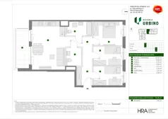 4 pokoje, mieszkanie 74,38 m², piętro 5, oferta nr E/22, Osiedle Urbino 4.3, Warszawa, Włochy, Raków, ul. Szybka