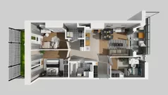 4 pokoje, mieszkanie 66,57 m², parter, oferta nr E/27, Osiedle Urbino 4.3, Warszawa, Włochy, Raków, ul. Szybka