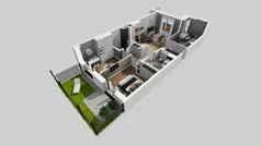4 pokoje, mieszkanie 66,57 m², parter, oferta nr E/27, Osiedle Urbino 4.3, Warszawa, Włochy, Raków, ul. Szybka