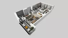 4 pokoje, mieszkanie 66,57 m², parter, oferta nr E/27, Osiedle Urbino 4.3, Warszawa, Włochy, Raków, ul. Szybka