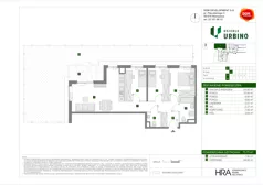 4 pokoje, mieszkanie 73,85 m², piętro 1, oferta nr E/34, Osiedle Urbino 4, Warszawa, Włochy, Raków, ul. Szybka