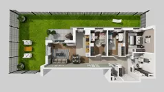 4 pokoje, mieszkanie 73,85 m², piętro 1, oferta nr E/34, Osiedle Urbino 4.3, Warszawa, Włochy, Raków, ul. Szybka